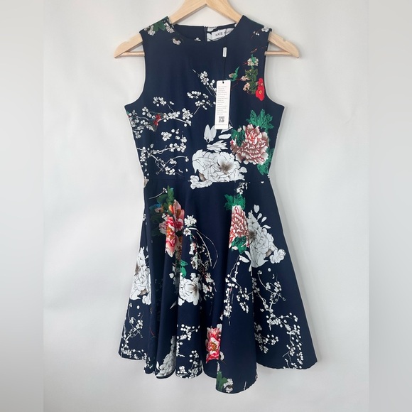 Kate Kasin Other - NWT Kate Kasin - sleeveless a line Girls Floral, Flared dress size 15/16Y